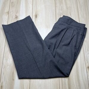 Givenchy Monsieur Wool Dress Pants Mens Size 38 X 28 Pleated Gray Trousers USA